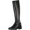 Vince Camuto Women’s Sangeti Stacked Heel Knee High Boot Fashion(Black Patent)