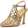 Vince Camuto Women’s Scarla Heeled Sandal(True Gold)