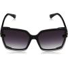 Vince Camuto Vc971 Modern 100% Uv Protective Women’s Square Shield Sunglasses. Luxe Gifts for Her, 141 Mm Cat Eye(Black)