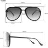 Vince Camuto Vc991 Metal 100% Uv Protective Women’s Aviator Pilot Sunglasses. Luxe Gifts for Her, 65 Mm(Silver)