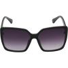 Vince Camuto Vc999 Oversized 100% Uv Protective Women’s Butterfly Square Shield Sunglasses. Luxe Gifts for Her, 133 Mm(Black)