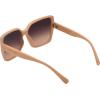 Vince Camuto Vc999 Oversized 100% Uv Protective Women’s Butterfly Square Shield Sunglasses. Luxe Gifts for Her, 133 Mm(Nude)