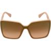 Vince Camuto Vc999 Oversized 100% Uv Protective Women’s Butterfly Square Shield Sunglasses. Luxe Gifts for Her, 133 Mm(Nude)
