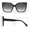 Vince Camuto Vc999 Oversized 100% Uv Protective Women’s Butterfly Square Shield Sunglasses. Luxe Gifts for Her, 133 Mm(Tortoise)