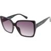 Vince Camuto Vc999 Oversized 100% Uv Protective Women’s Butterfly Square Shield Sunglasses. Luxe Gifts for Her, 133 Mm(Black)