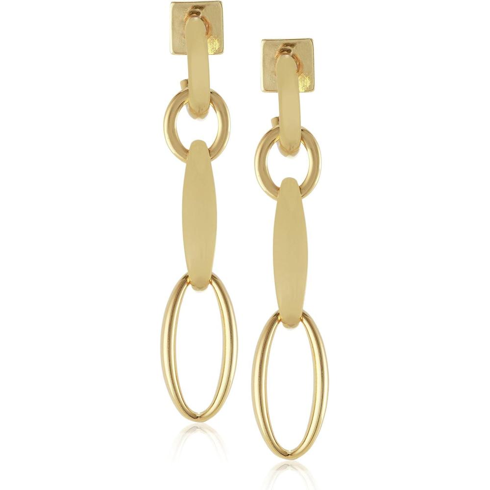 imageVince Camuto Linear Hoop Post Earrings Goldtone