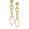 Vince Camuto Linear Hoop Post Earrings Goldtone