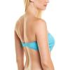 Vince Camuto Women’s Standard Bandeau Bikini Top Swimsuit with Removable Neck Strap(Ripple Effect Light Hydro)