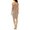 Vince Camuto Women’s Off The Shoulder Sheath Dress(Lilac)