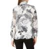Vince Camuto Women’s Long Sleeve Melody Floral Tie Neck Blouse(Pearl Ivory)