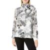 Vince Camuto Women’s Long Sleeve Melody Floral Tie Neck Blouse(Pearl Ivory)
