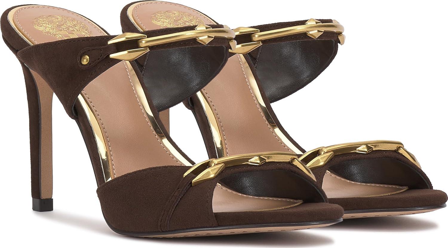 imageVince Camuto Womens Ambra Heeled SandalBrownie Suede