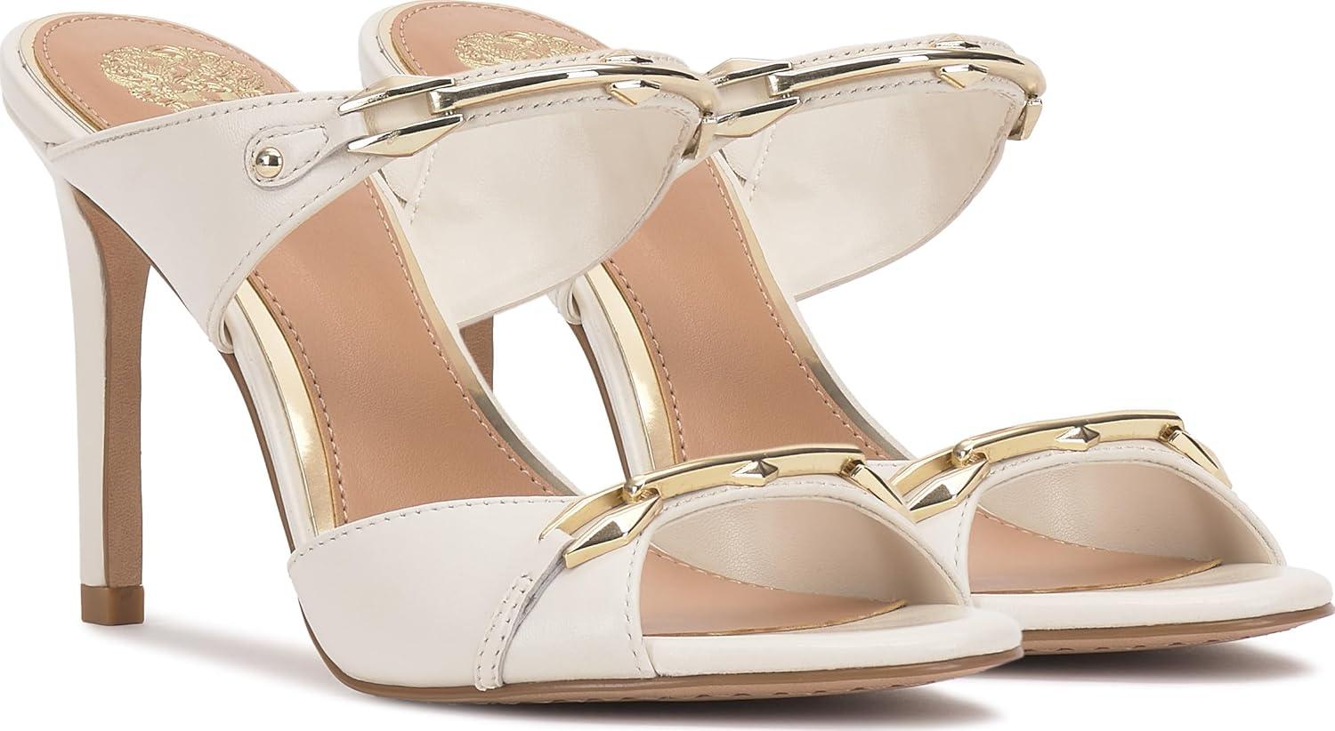 imageVince Camuto Womens Ambra Heeled SandalCoconut Cream Leather