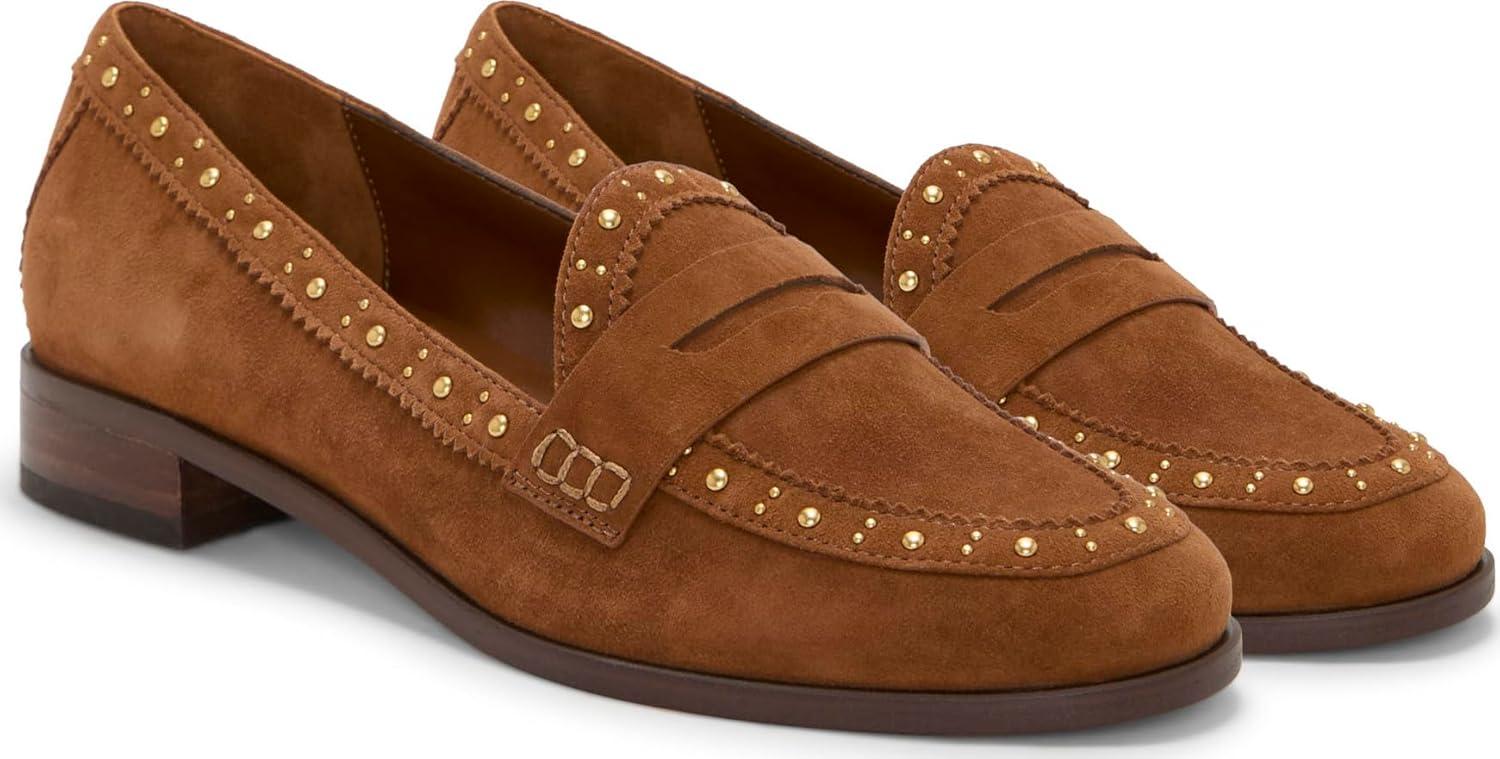 imageVince Camuto Womens Camdyn Loafer FlatBurnt Sugar Suede