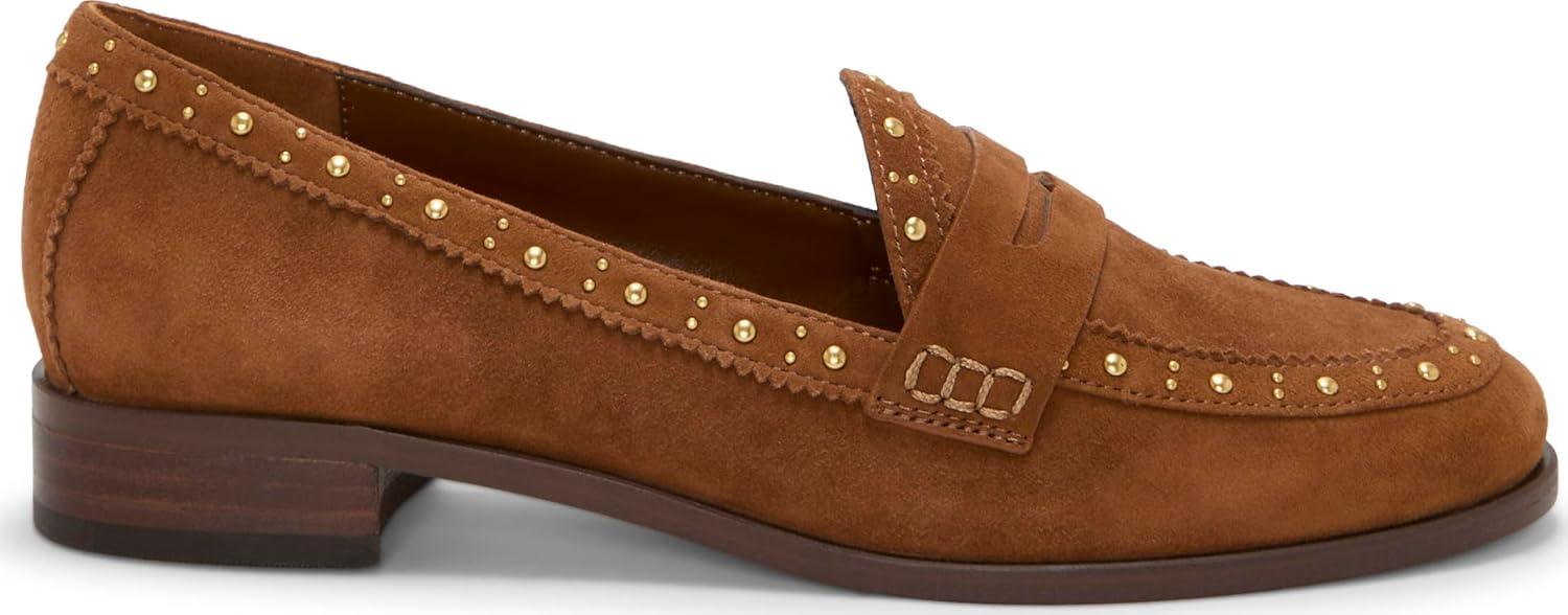 imageVince Camuto Womens Camdyn Loafer FlatBurnt Sugar Suede
