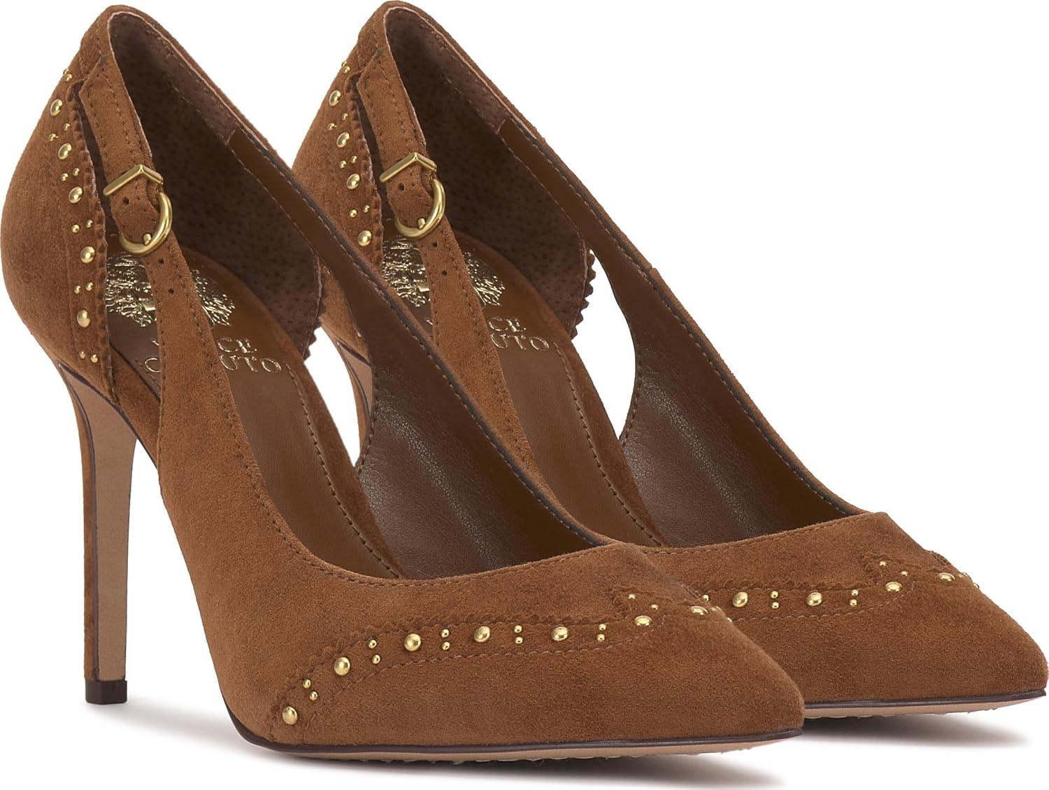 imageVince Camuto Womens Hally PumpBurnt Sugar Suede