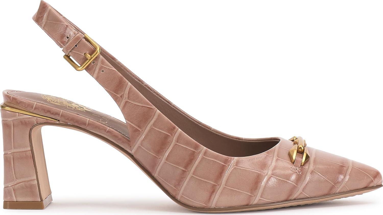 imageVince Camuto Womens Hamden PumpChai Latte Croco Print