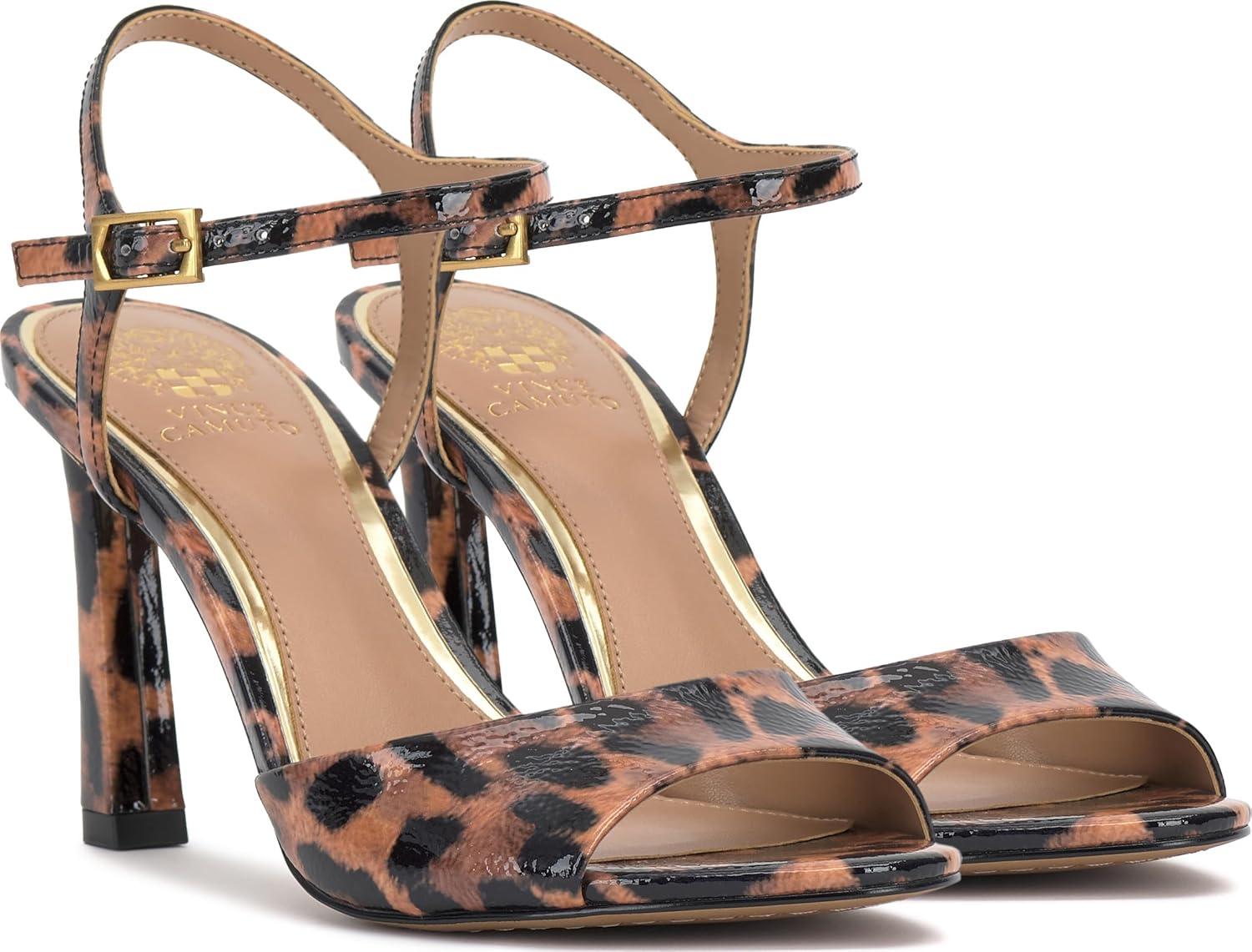 imageVince Camuto Womens Lilah Heeled SandalLeopard Print Leather