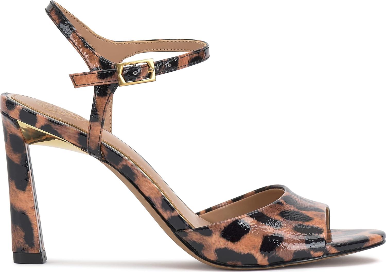 imageVince Camuto Womens Lilah Heeled SandalLeopard Print Leather