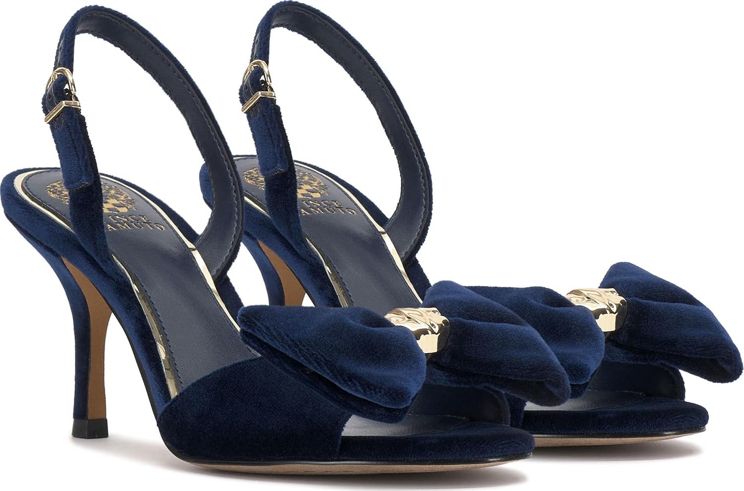 imageVince Camuto Womens Paycen Heeled SandalDeep Navy Velvet