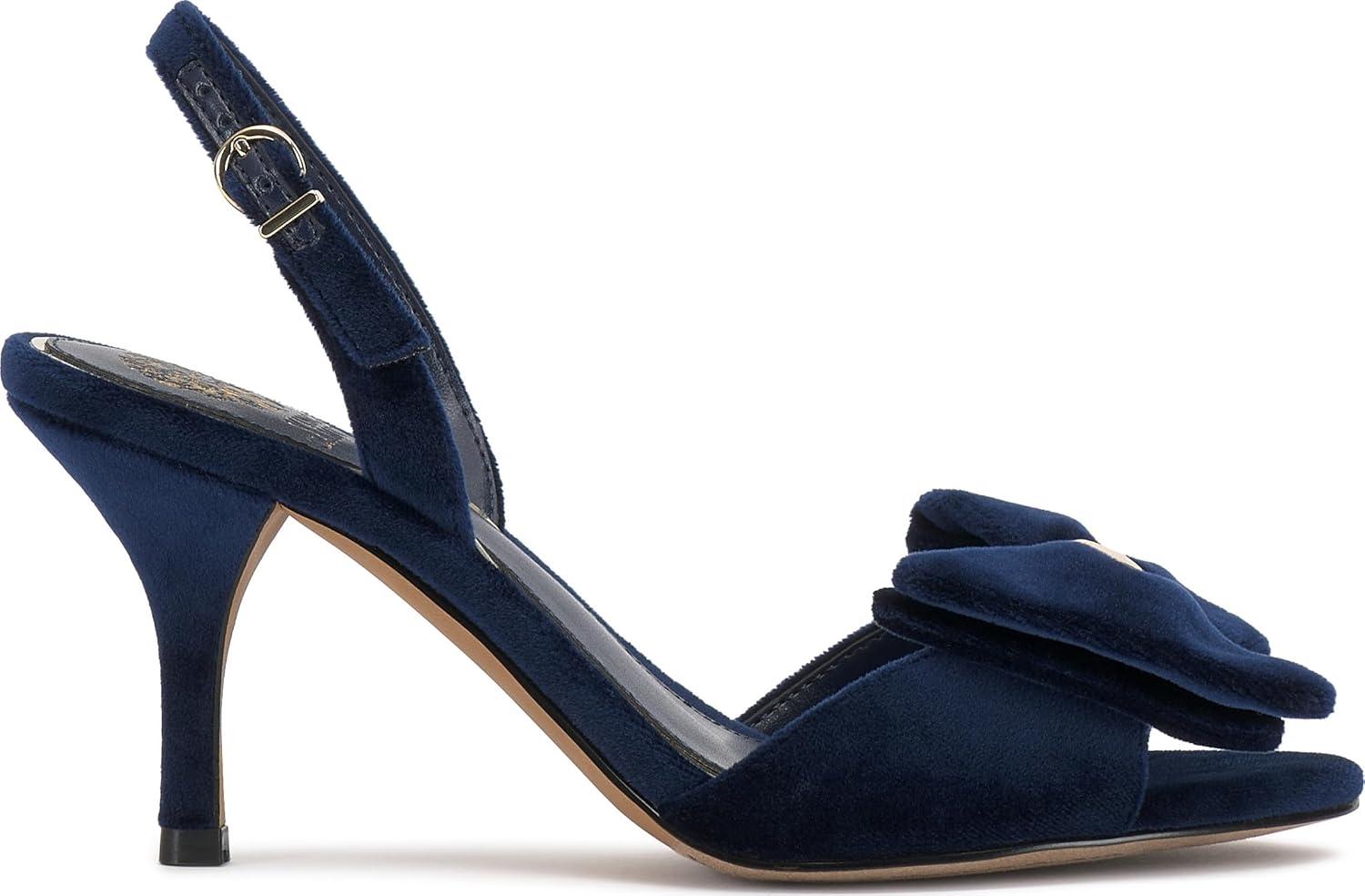 imageVince Camuto Womens Paycen Heeled SandalDeep Navy Velvet