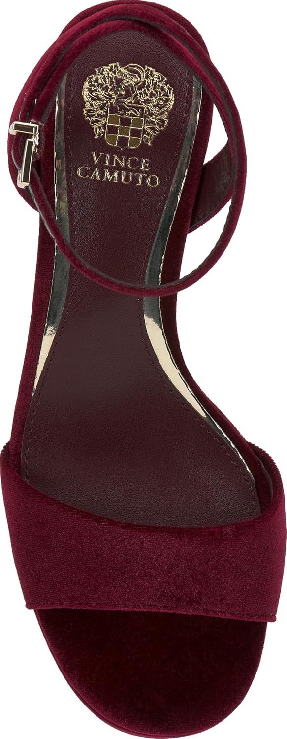 imageVince Camuto Womens Pendreya Platform Sandal WedgePetit Sirah Velvet