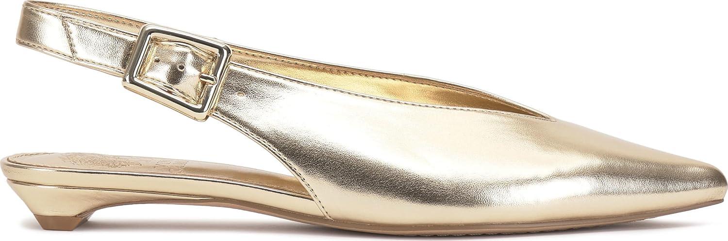imageVince Camuto Womens Valther MuleEgyptian Gold Faux Leather