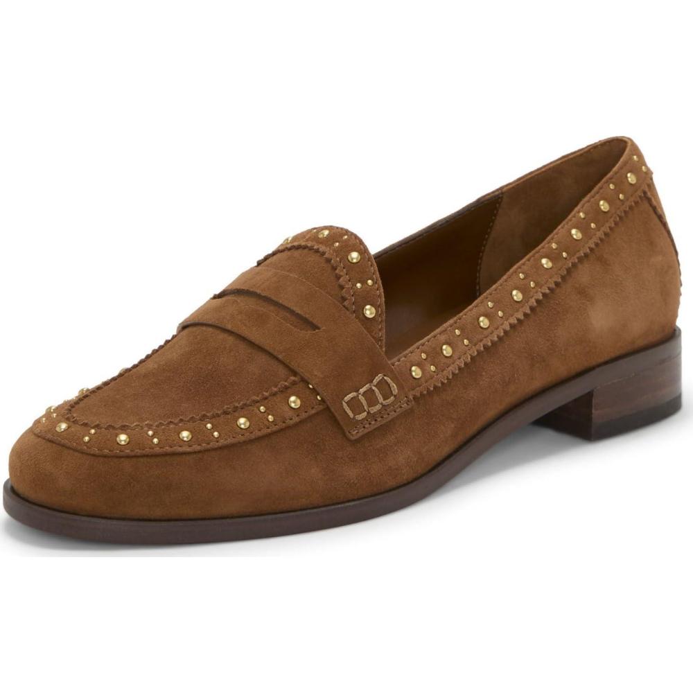imageVince Camuto Womens Camdyn Loafer FlatBurnt Sugar Suede