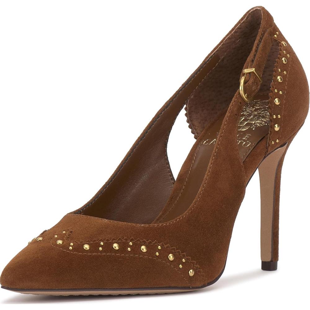 imageVince Camuto Womens Hally PumpBurnt Sugar Suede