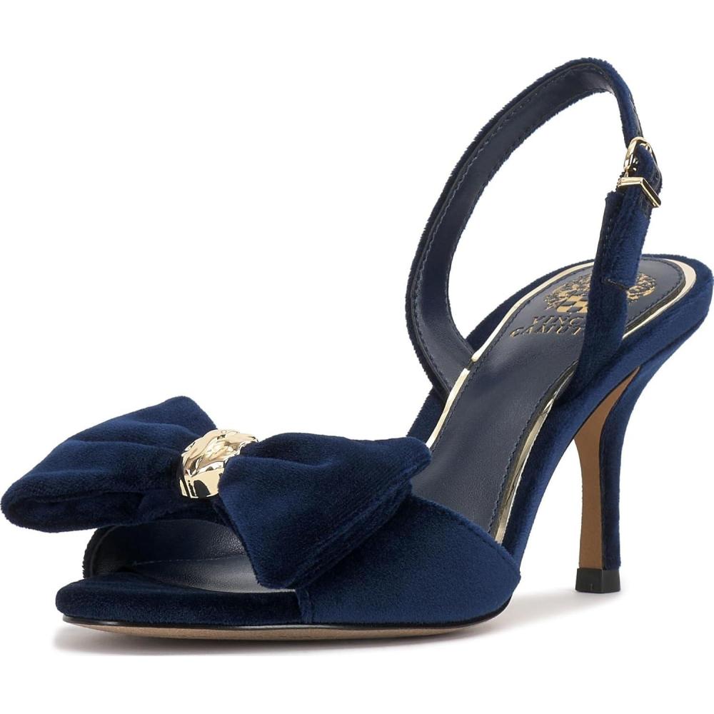 imageVince Camuto Womens Paycen Heeled SandalDeep Navy Velvet