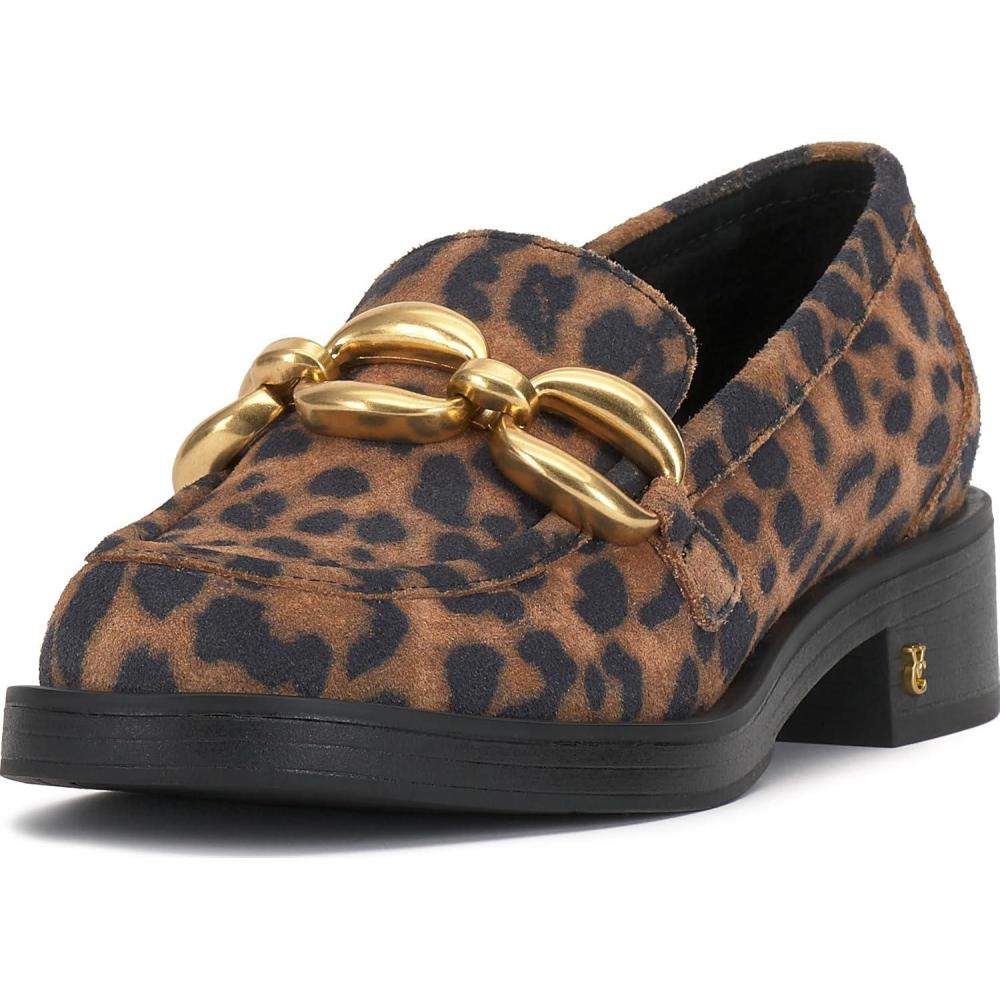 imageVince Camuto Womens Sayer Loafer FlatLeopard Print Suede