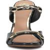 Vince Camuto Women’s Ambra Heeled Sandal(Black Patent Leather)