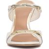 Vince Camuto Women’s Ambra Heeled Sandal(Coconut Cream Leather)
