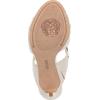 Vince Camuto Women’s Ambra Heeled Sandal(Coconut Cream Leather)