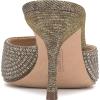 Vince Camuto Women’s Prynn Heeled Sandal(Embellished Leopard)