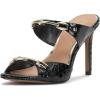 Vince Camuto Women’s Ambra Heeled Sandal(Black Patent Leather)