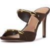 Vince Camuto Women’s Ambra Heeled Sandal(Brownie Suede)