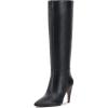 Vince Camuto Women’s Brigitte Wide Calf Knee High Boot(Black Wide Calf)