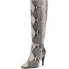 Vince Camuto Women’s Brigitte Wide Calf Knee High Boot(Ivory Multi Wide Calf)