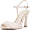 Vince Camuto Women’s Lilah Heeled Sandal(Coconut Cream)