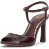 Vince Camuto Women’s Lilah Heeled Sandal(Plum Croco Leather)