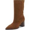 Vince Camuto Women’s Lorrys Ankle Boot(Burnt Sugar Suede)