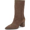 Vince Camuto Women’s Lorrys Ankle Boot(Toasted Taupe Suede)