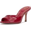 Vince Camuto Women’s Prynn Heeled Sandal(Flame Faux Patent)