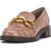 Vince Camuto Women’s Sayer Loafer Flat(Chai Latte Croco Print)