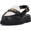 Vince Camuto Women’s Torrie Loafer Flat(Black/Coconut)