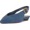 Vince Camuto Women’s Valther Mule(Blue Suede)