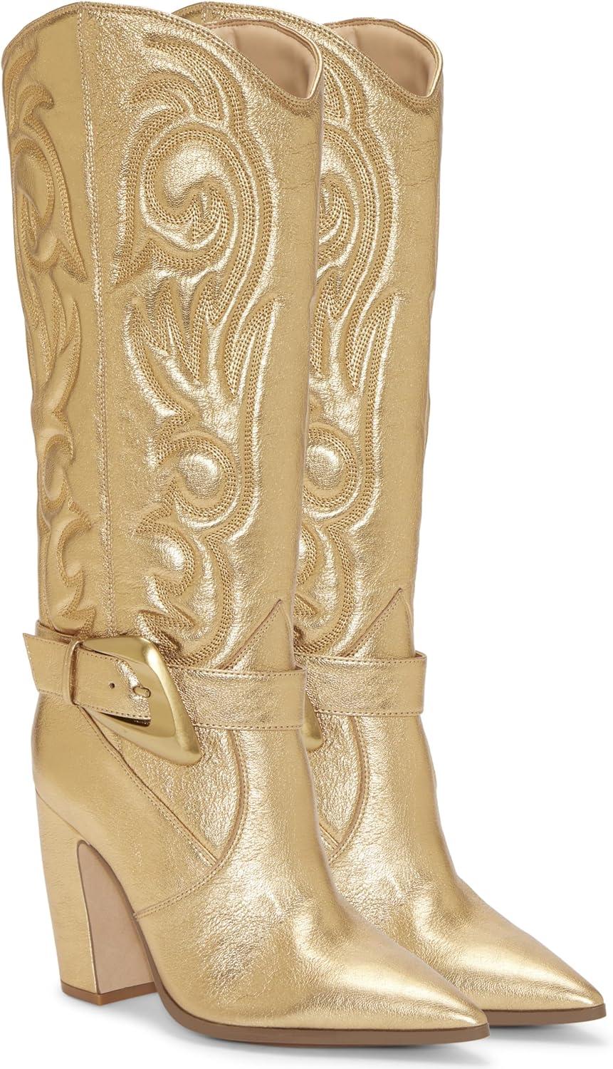 imageVince Camuto Womens Biancaa Knee High BootTrue Gold Wide Calf
