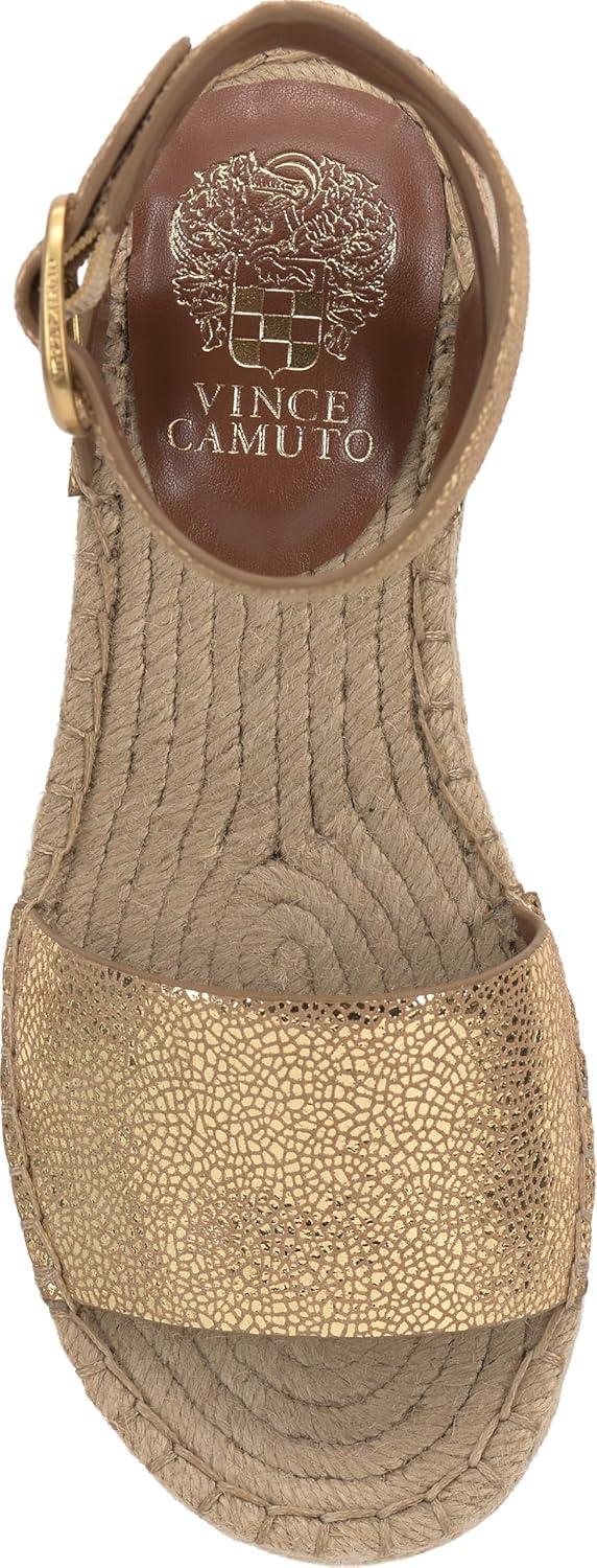 imageVince Camuto Womens Darna Espadrille Wedge SandalNeutral Gold Suede