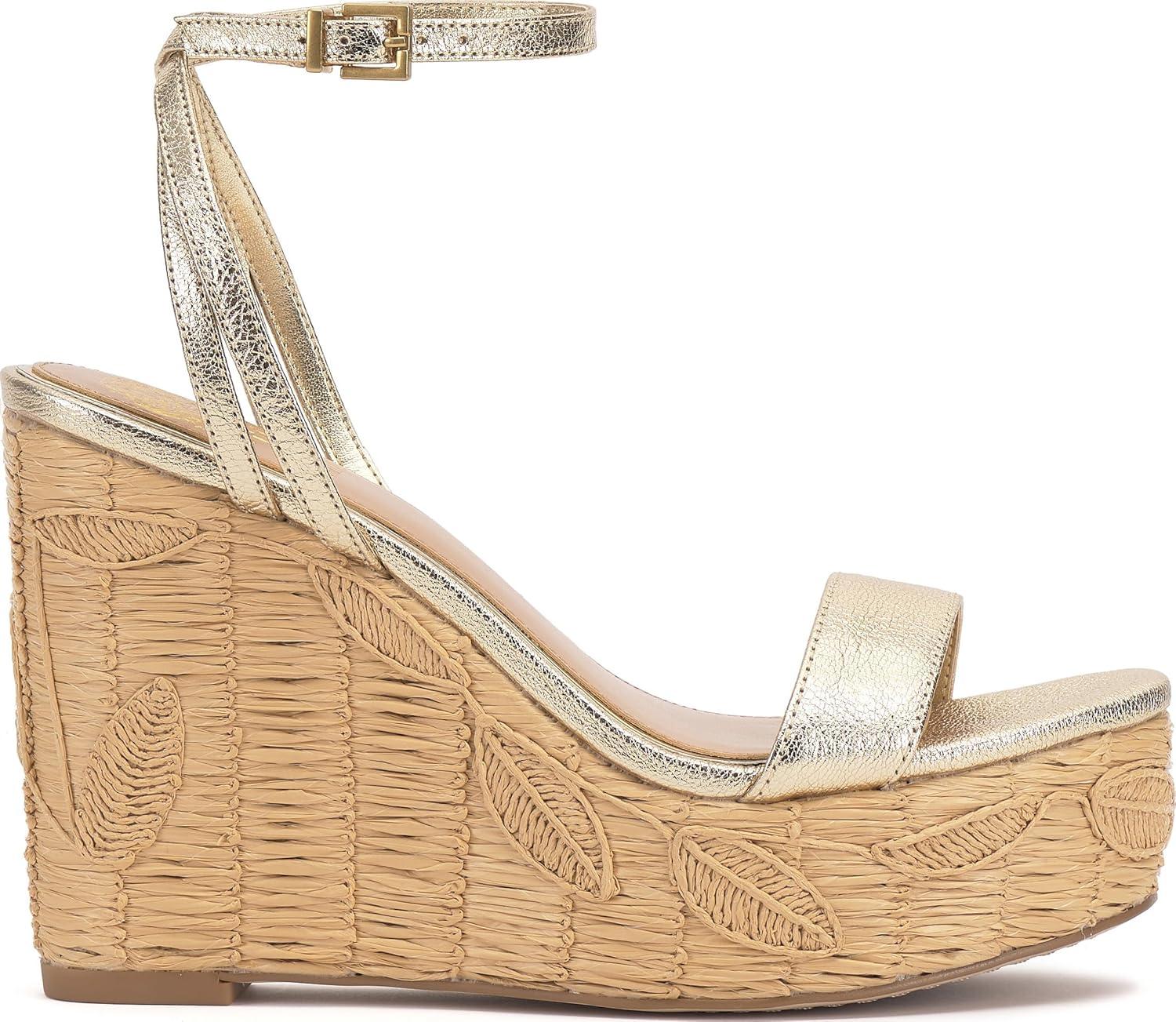 imageVince Camuto Womens Emrey Wedge SandalEgyptian Gold